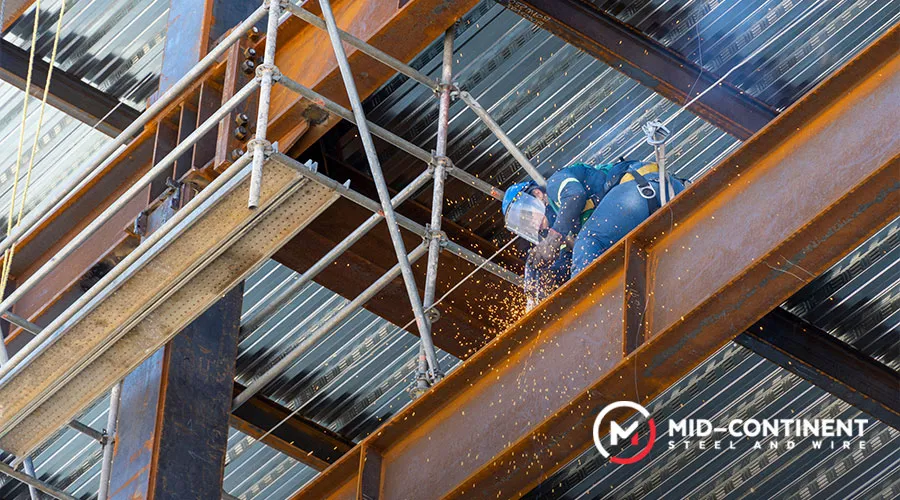 structural steel in the construction industry